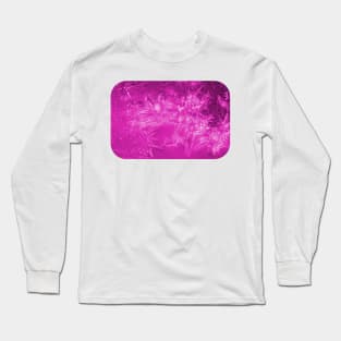 Magenta Ice Crystals Long Sleeve T-Shirt